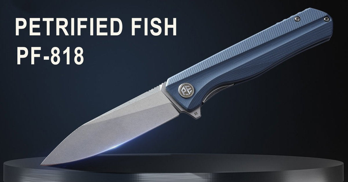 Petrified Fish PF919 Fancy Liner Lock Knife G-10 - Blade HQ