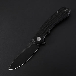 Petrified Fish PFP12- WaterSpout , 3.54" 14C28N Steel Blade, G10 Handle, Flipper Liner lock Folding knife