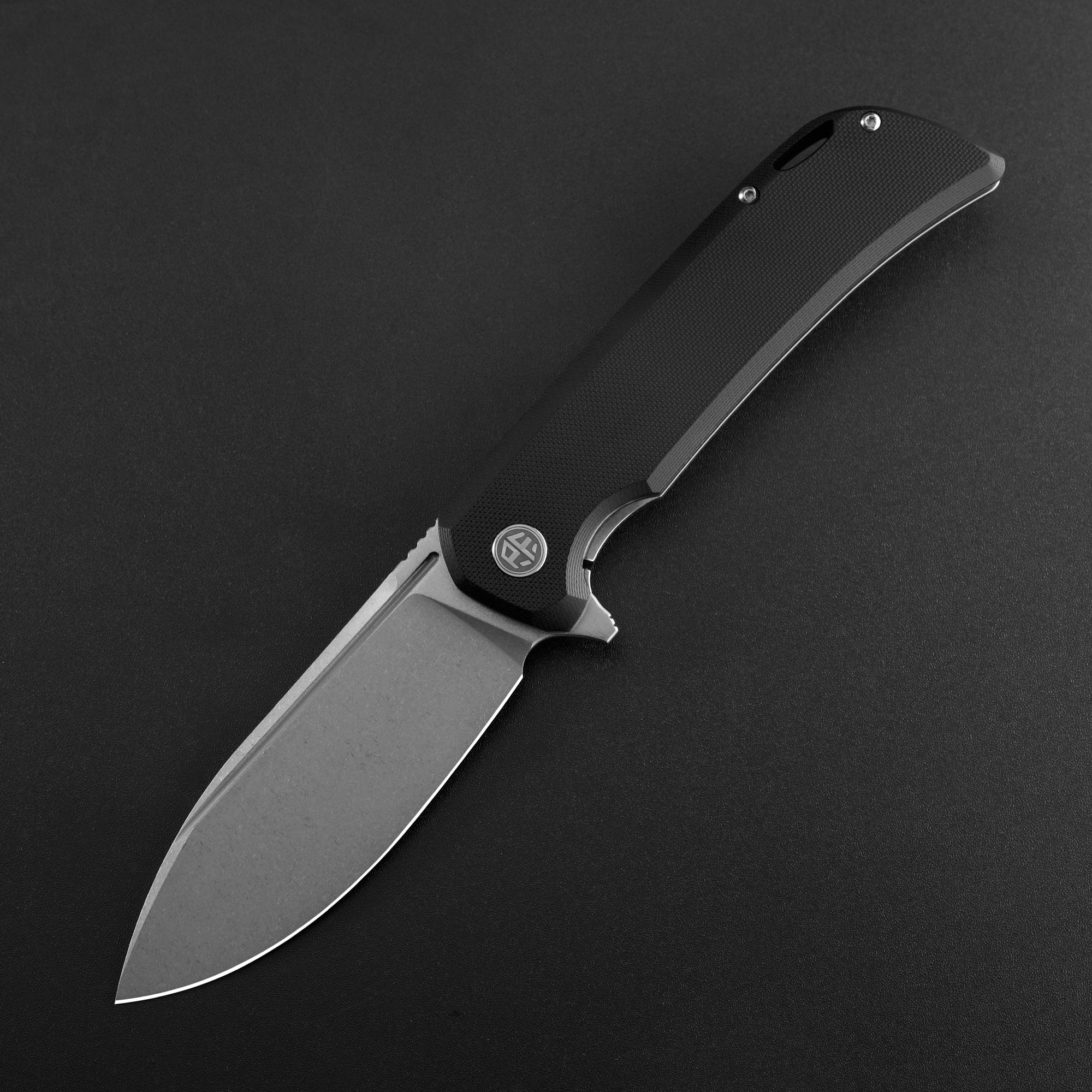 Petrified Fish PFB05 Tunny , 3.86" 14C28N Steel Blade, G10/Micarta Handle, Flipper Liner lock Folding knife