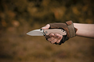 Petrified Fish PFP04 Havrog ,3.15" K110 Stonewashed Blade, 127g Micarta Handle Thumb Stud Liner lock Folding knife